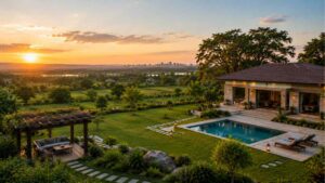 A private farmhouse offers a different experience.