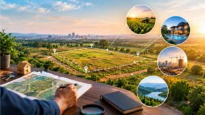 Physical assets such as land as part of long-term financial planning